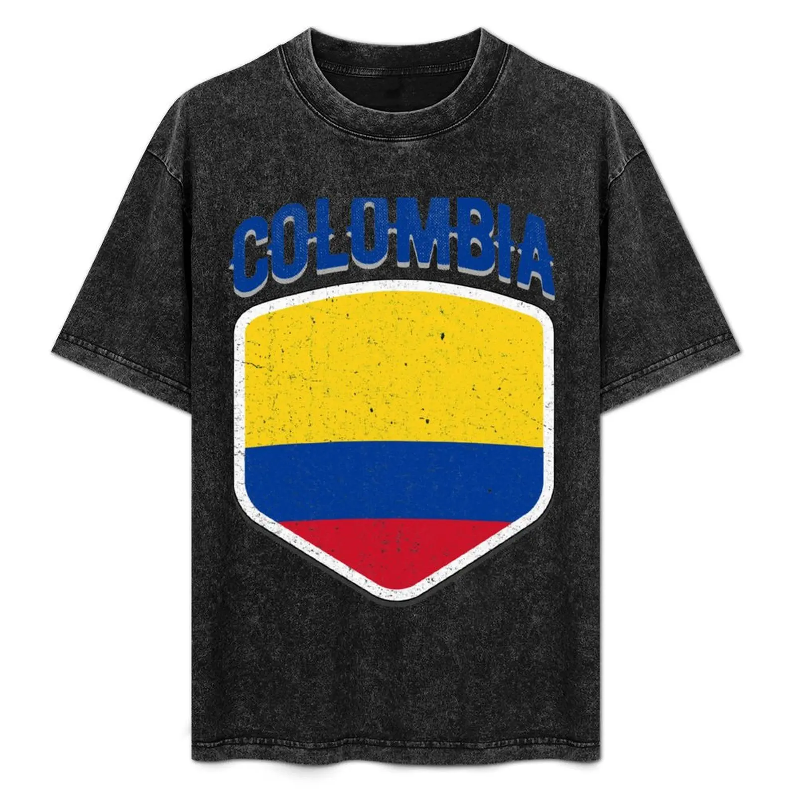

Colombia National Flag World Sport Stadium Fans T Shirt Supporter Jersey Football Cup TShirt T-Shirt Summer Holiday Casual Tee