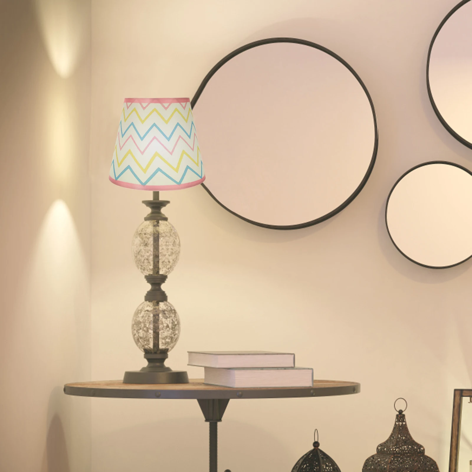 

Fabric Lampshade Decorative Chandelier Desk Small Nightstand Shades Modern Light Embellish Pendant Table Floor Lamp Bedroom