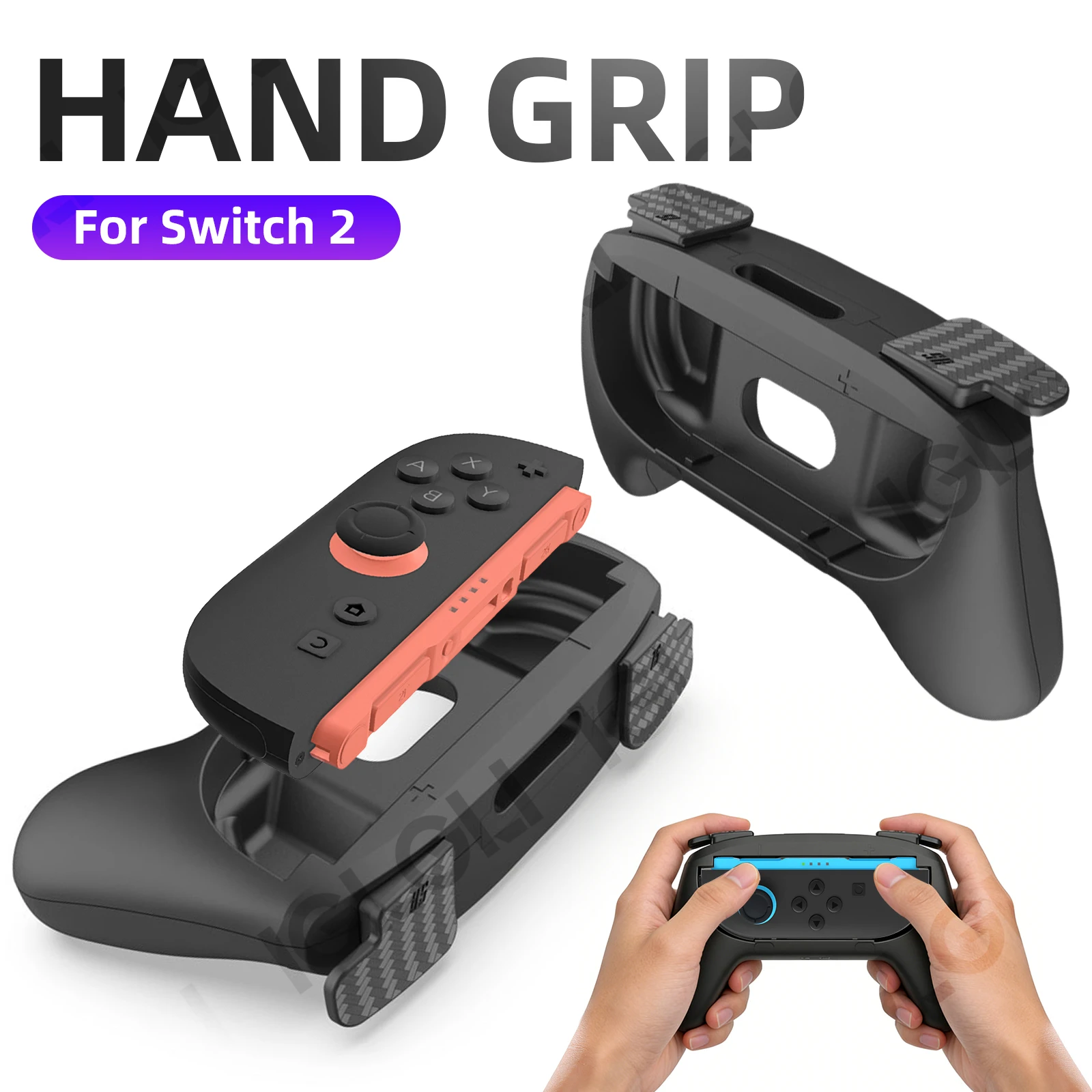 

2Pack Hand Grip for Nintendo Switch 2 Joy-Con Left Right Gamepad for Switch2 Set Ergonomic Handle Adapter Controller Accessories