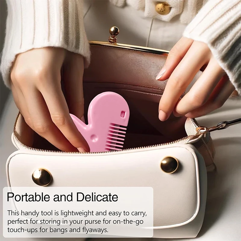 High-Quality Portable Pink Pubic Hair Trimmer for Women - Private and Discreet Shaping Tool with Comb Blade
