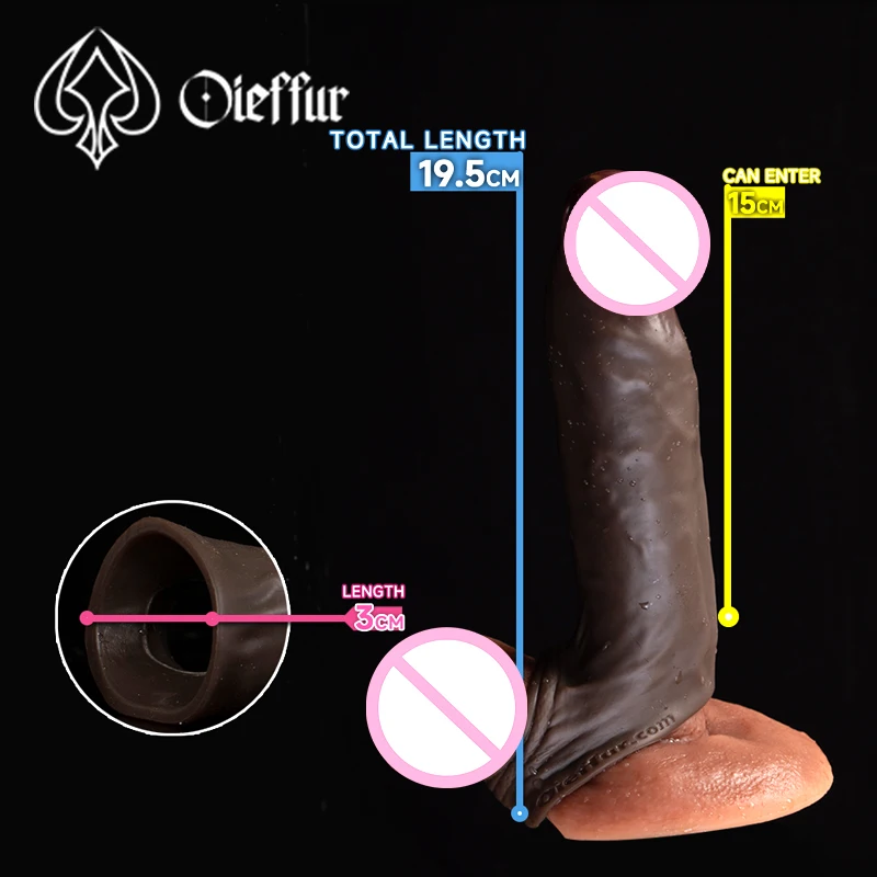 Oieffur الكلب ديك كم لعبة الجنس القضيب الرجال واقعية القضيب المكبر القذف تأخير لينة الديك كم مثلي الجنس لعب للبالغين 18
