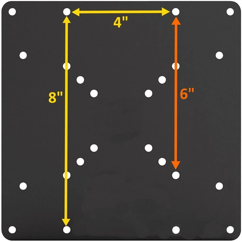 A42T-VESA Mount Adapter Plate For TV Mounts, Convert 75X75 And 100X100 To 200X200 Mm VESA Patterns, VESA Conversion Plate