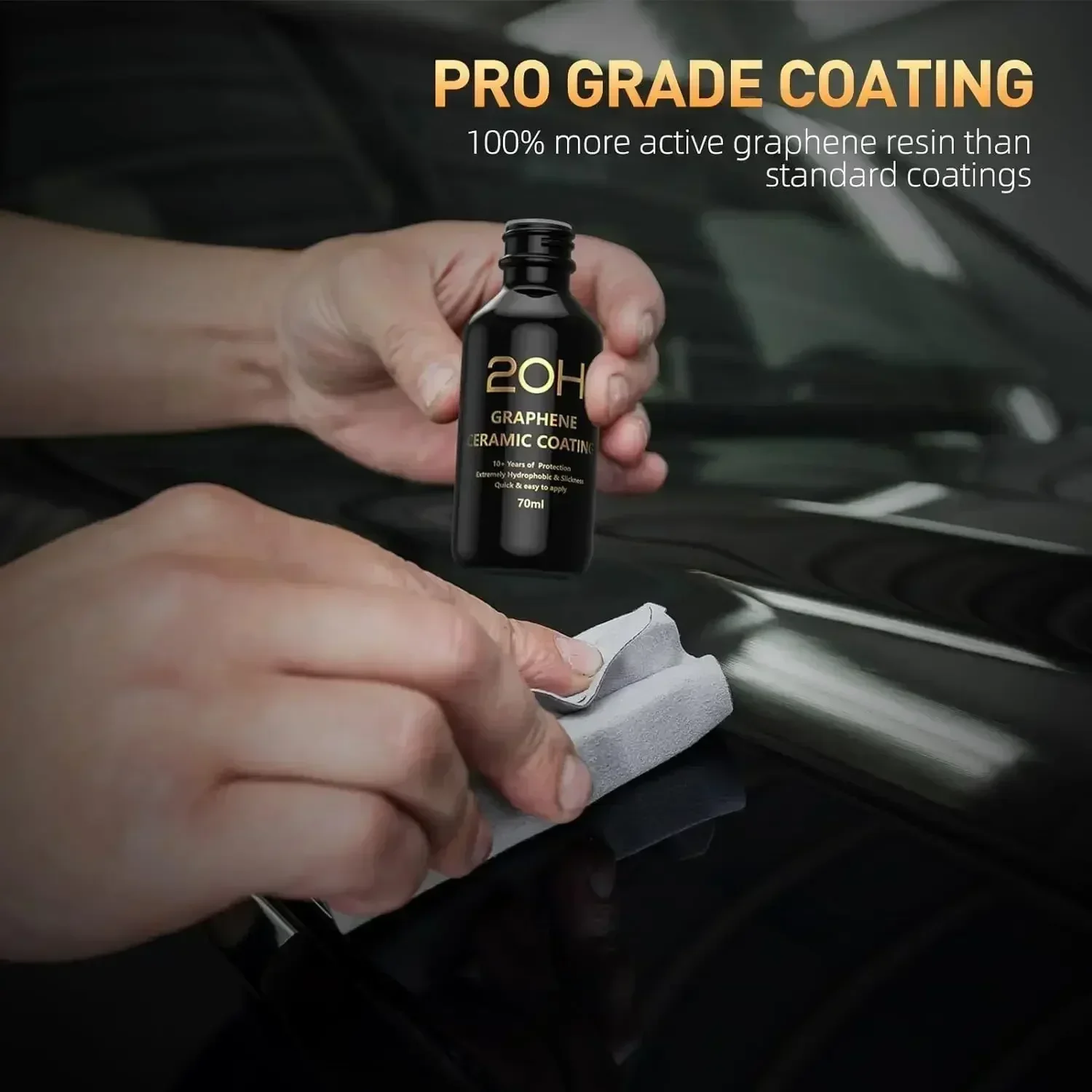 Graphene Ceramic Coating 20H/12H with Self Healing and UV Track Technology Car Detailing Professionals 10+ Years of Protection image 2