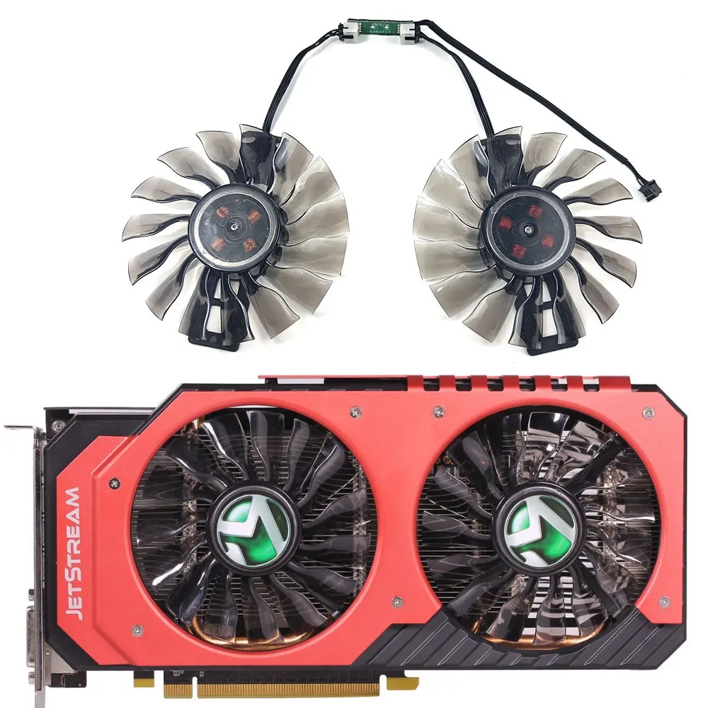 Ventilateur de refroidissement pour carte vidéo, pour MAXSUN GTX 970 970 JETSTREAM, nouveau 2 ventilateurs/1 ensemble, GA92S2H GTX 960