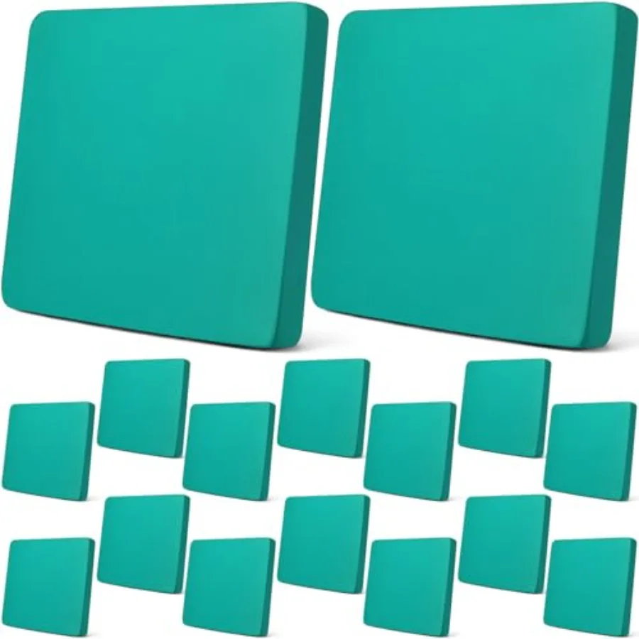 16 Pcs Patio Cushion Covers Stretch Sofa Outdoor Cushion Covers Replacement, Waterproof Couch Slipcover Sofa Seat Flexibility F