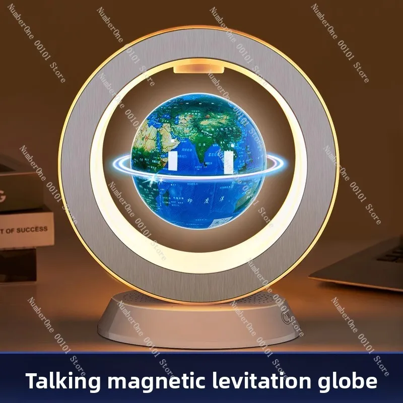 Magnetic Levitation Globe Science Education Toy for Kids Ages 8-12 Floating Planet Map Learning Gift