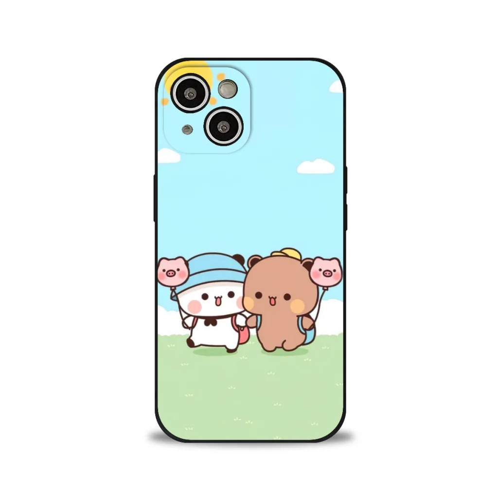 Phone Case For iPhone 15 Pro Max Silicone Shell One Two Bubu Little Bear