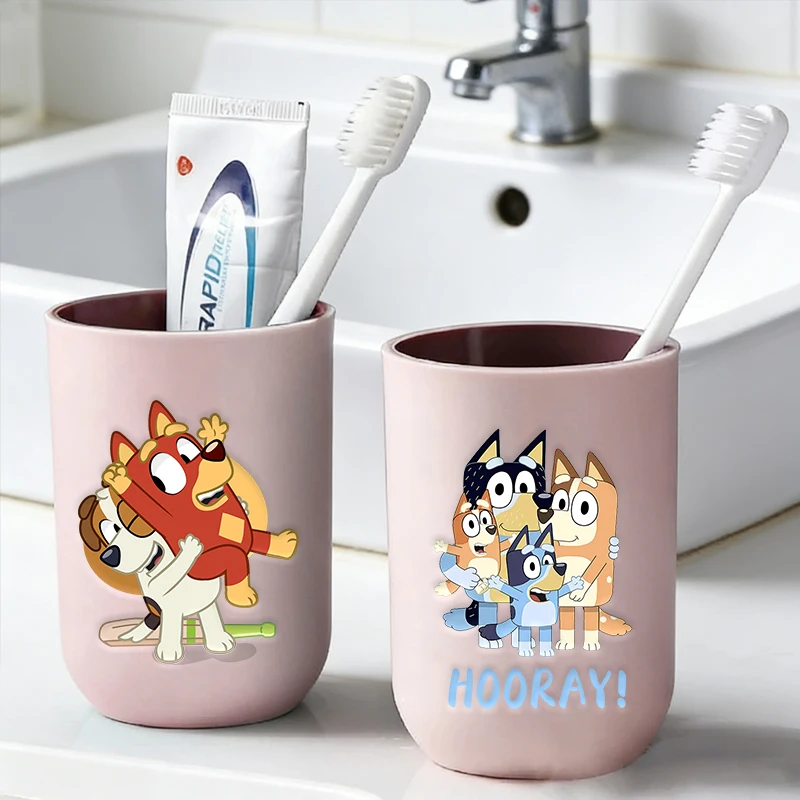 

Cartoon Blueys Kids Toothbrush Cup Cute Bingo Boy Girl Rinsing Cups Mouth Rinse Mugs Child Water Cup Bathroom Toothbrush Holder​