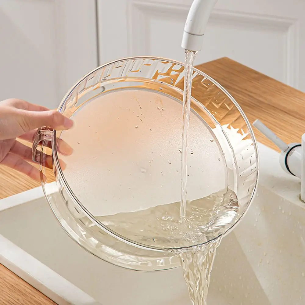 غطاء طعام شفاف لغطاء الطعام في الميكروويف مع مقبض واقي من رش الميكروويف المقاوم للحرارة وأطباق طعام قابلة للتكديس والفريزر