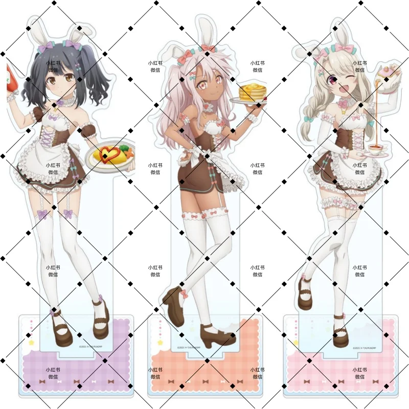 

Anime Fate/kaleid liner Prisma☆Illya Rabbit Ear Maid Costume Series Study Decoration Item HD Acrylic stand standing 15CM