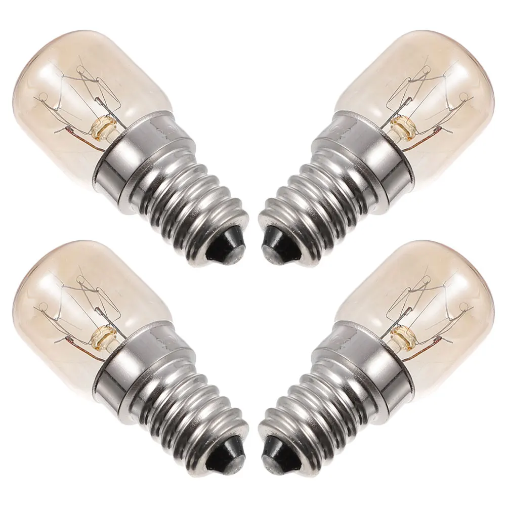 

4pcs E14 Universal Parts For Microwave Stoves Bulb 300℃ Microwave Stove Light Replacement Appliance Bulbs For Oven Cooking