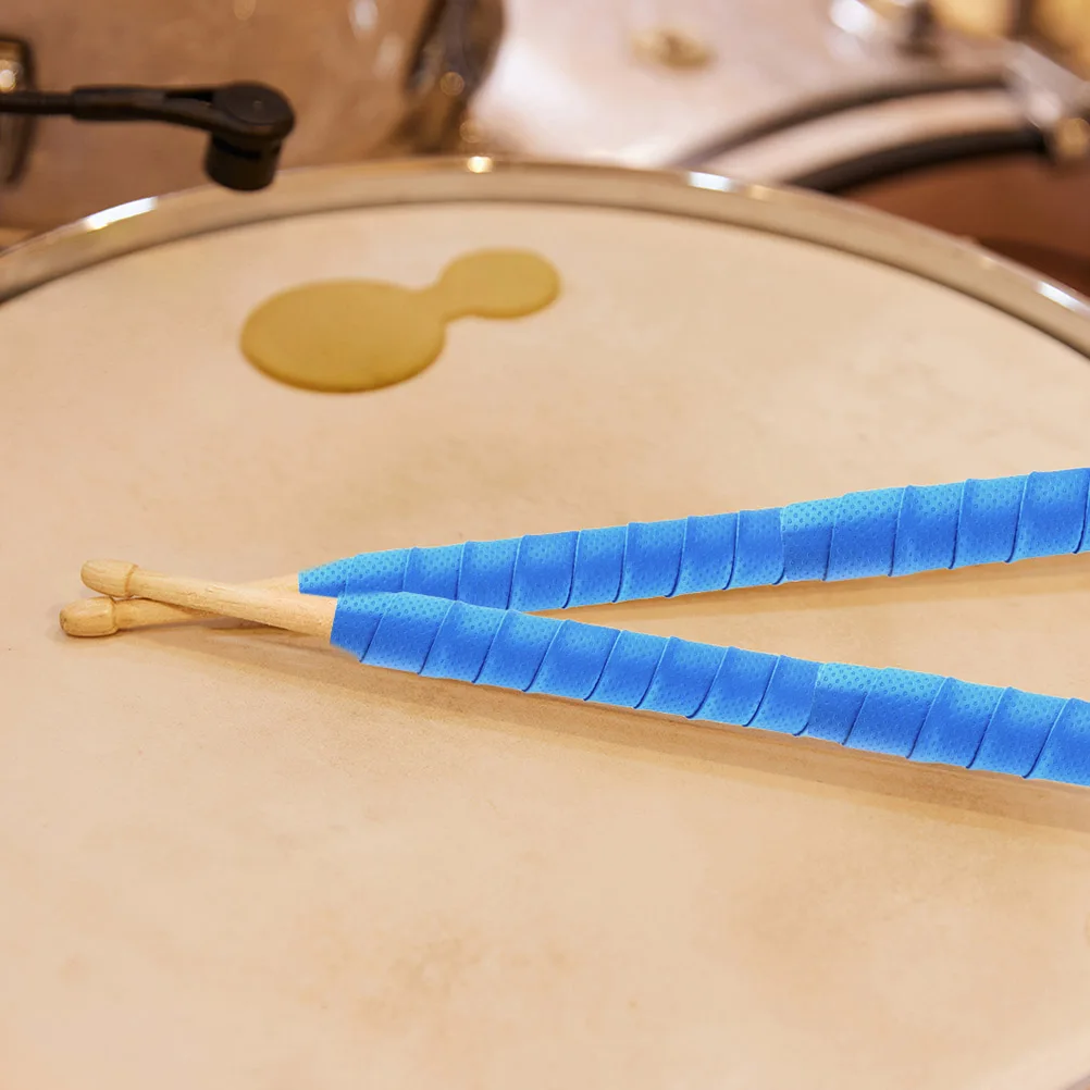 

4 Pcs Absorb Sweat Drumsticks Sweat-absorbent Tape Water Viscous Pu Drumming Bands