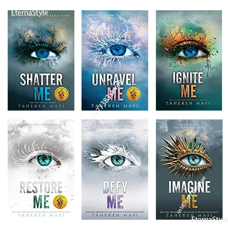 

New 6 Books/Set Shatter Me English Novels Science Fiction Children's Extracurricular Reading Books English Novels photocopy book