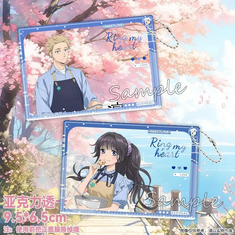 Anime Kaoru Hana wa Rin a Saku Waguri Kaoruko accesorios de fotografía Diy dibujos animados nueva tarjeta transparente acrílica regalos de cumpleaños