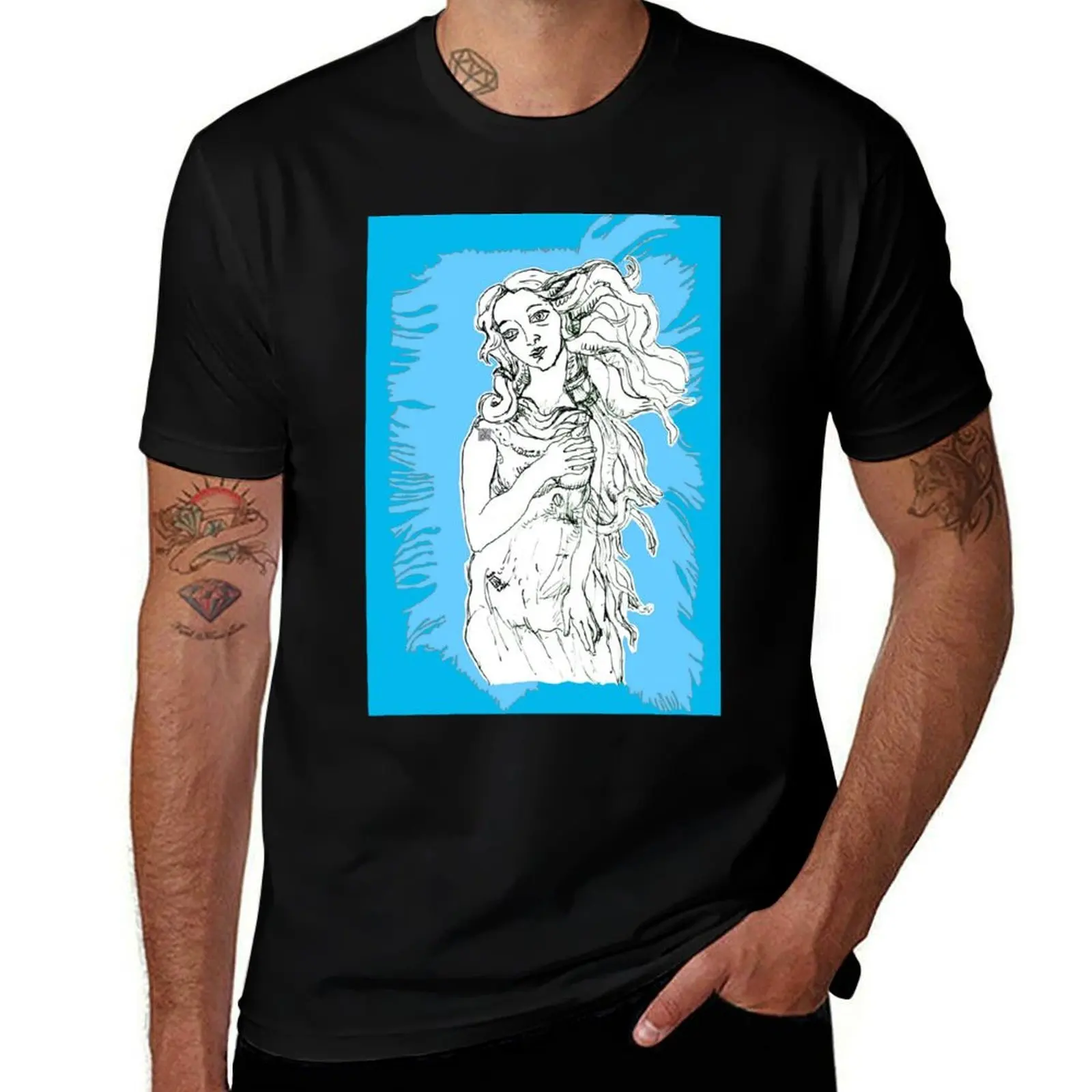 

Aphrodite (Drawing by AliceCCI) T-Shirt designer shirts funny meme t-shirts anime clothes fitted t shirts for men