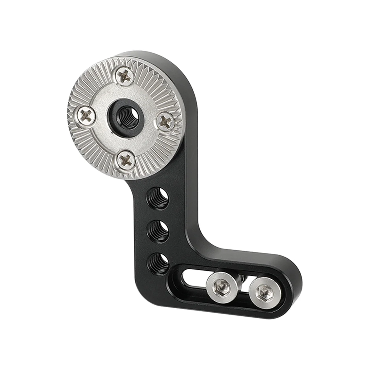 HDRIG-Extensión tipo L ARRI Rosette para cámara, Conector de orificio de rosca de M6 con 1/4In-20 ranuras de montaje/puntos