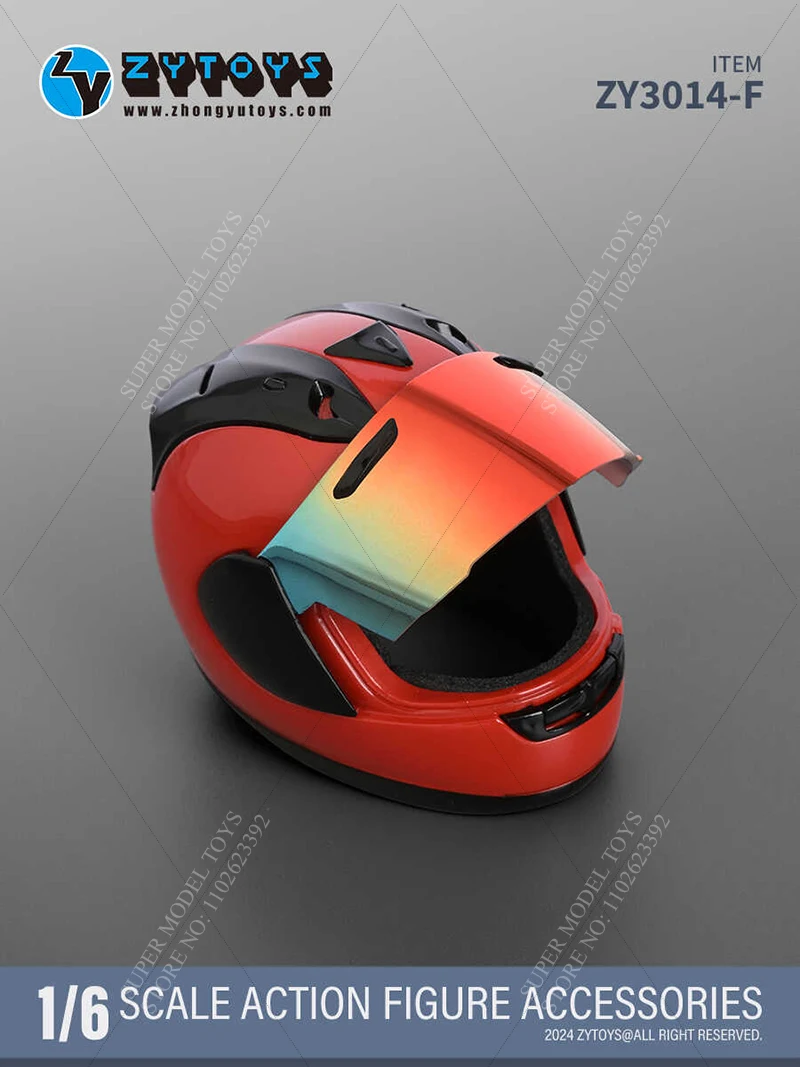 In magazzino ZY3014 1/6 scala soldato casco moto Street Car modello da corsa accessorio Fit giocattoli bambola Action Figure da 12 pollici