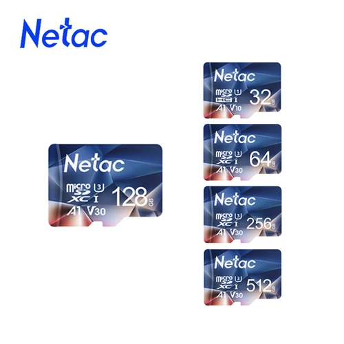 Netac-tarjeta de memoria A1, Microsd de 64GB, 32 GB, 16GB, TF, SD, Clase 10, tarjeta Flash de UHS-1, tarjeta Micro SD de 32 GB
