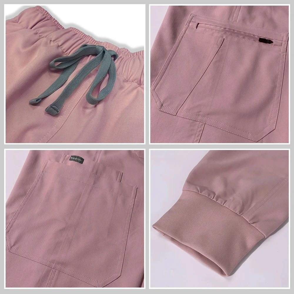 Uniforme médico Unisex para mujer, accesorio de enfermera, ajuste Delgado, comodidad clínica, uniforme de trabajo para sala de operaciones, traje de Jogger