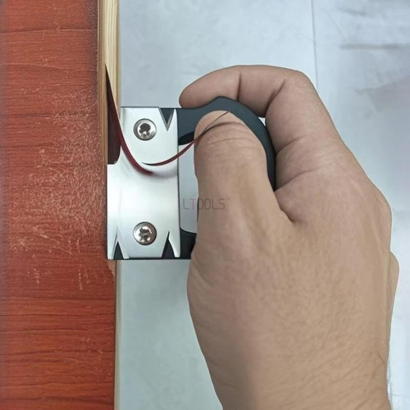 

1 шт., деревообрабатывающий триммер для кромок, ручная стружка без заусенцев, инструмент из нержавеющей стали, легко носить с собой, деревянная доска, триммер для кромок