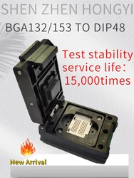 BGA152/BGA132 IC Test Socket to DIP48 Adapter pitch1.0 ICsize12(14)x18 BGA88 BGA136 Burn in Socket Programmer Socket