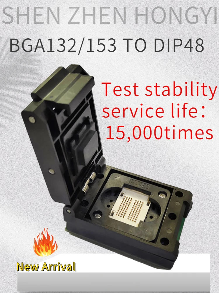 BGA152 BGA132 to DIP48 Adapter IC Test Socket BGA88 BGA136 Burn in Socket Programmer Socket clamshell Structure Test Seat