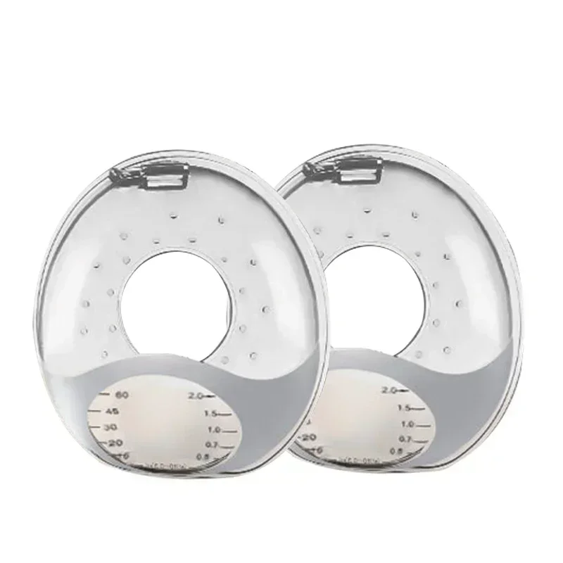 Raccoglitore di latte per mamma in silicone con scala Indossabile Anti fuoriuscite Cuscinetti per il seno Protezione per il dolore al capezzolo Allattamento al seno di maternità