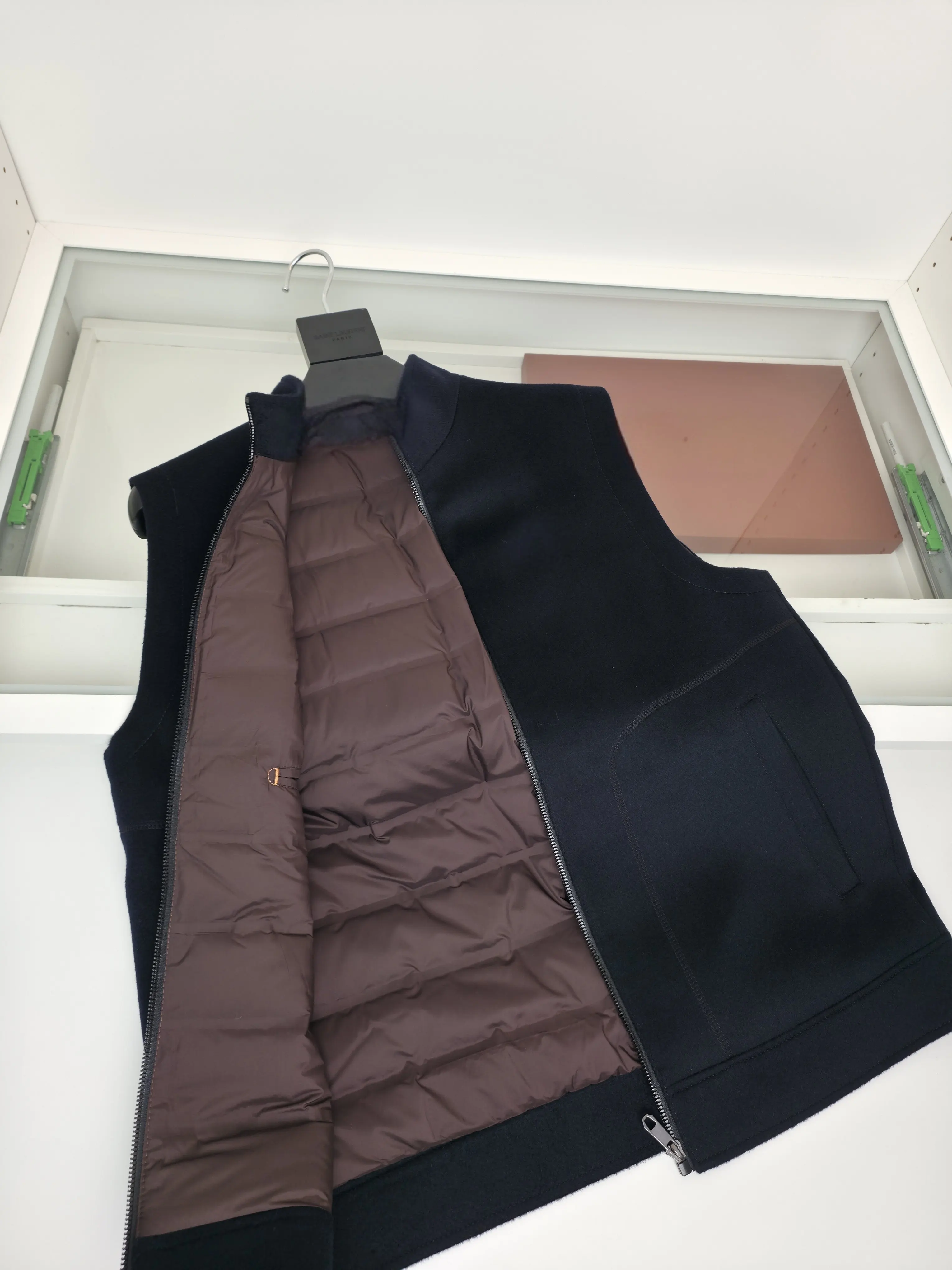 

Italian LP old money style casual cashmere down vest