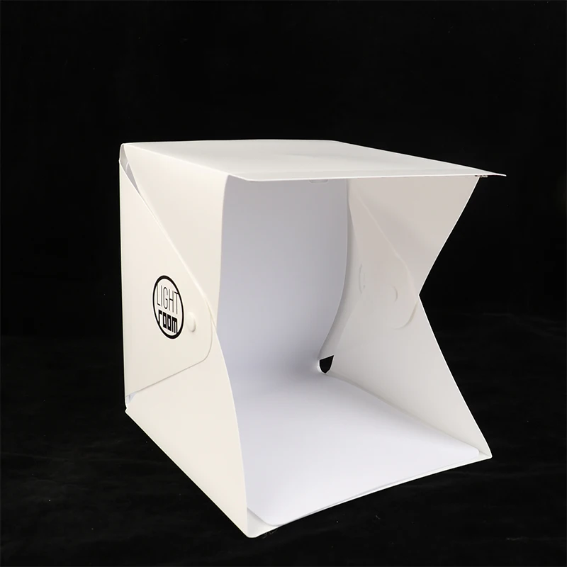 Photography LED Light Room Photo Studio Light Tent Soft Box Backdrops Photobox For DSLR Camera 22CM Portable Folding Lightbox view 5