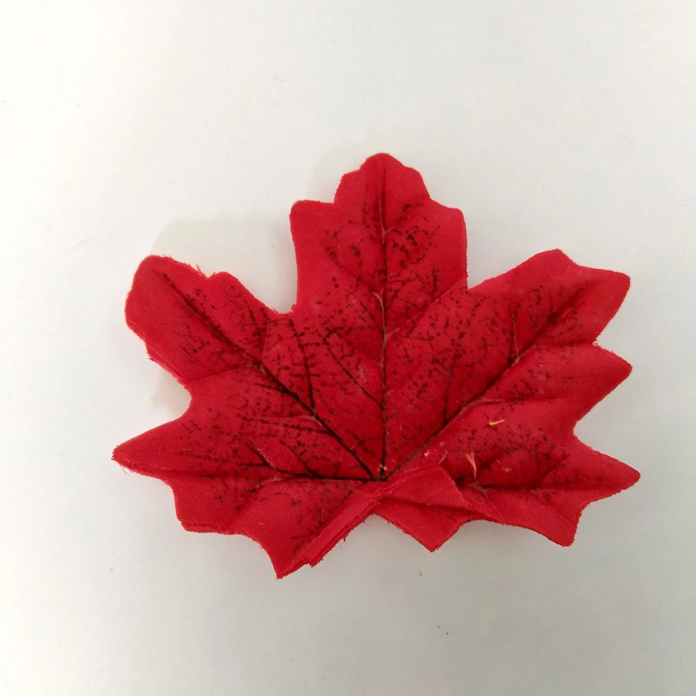 

100Pcs Exquisite Lifelike Maple Leaves for Scrapbooking Wall Decor Festival Art Supplies Multicolor Maple Leaf