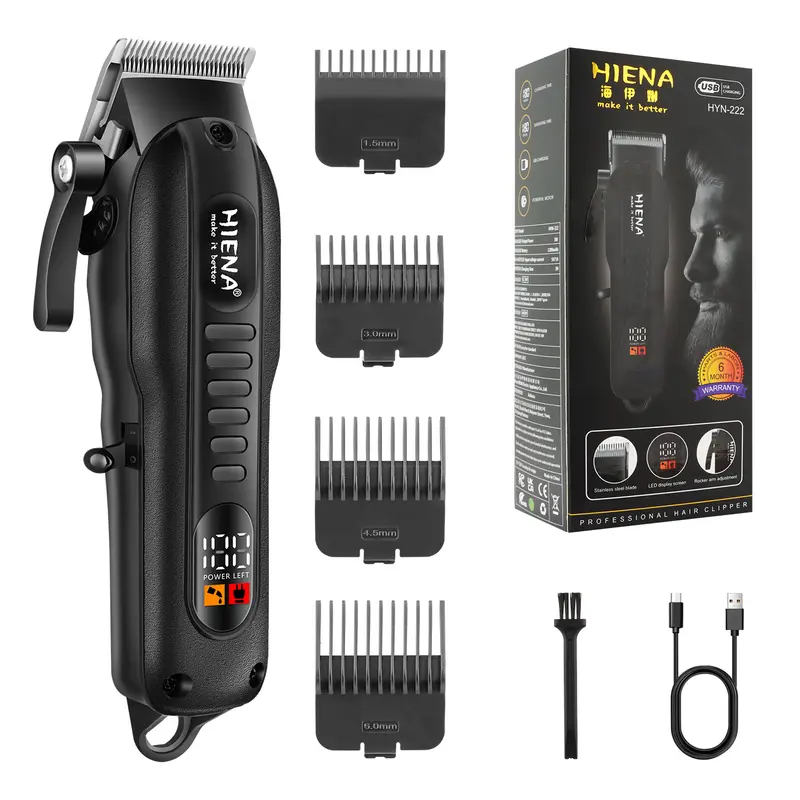 HIENA Hair Clipper Shaver Professional Electric Scissors Push Barber Shop Hair Trimmers Hair Cutting Machine Trimmer for Men - Image 9