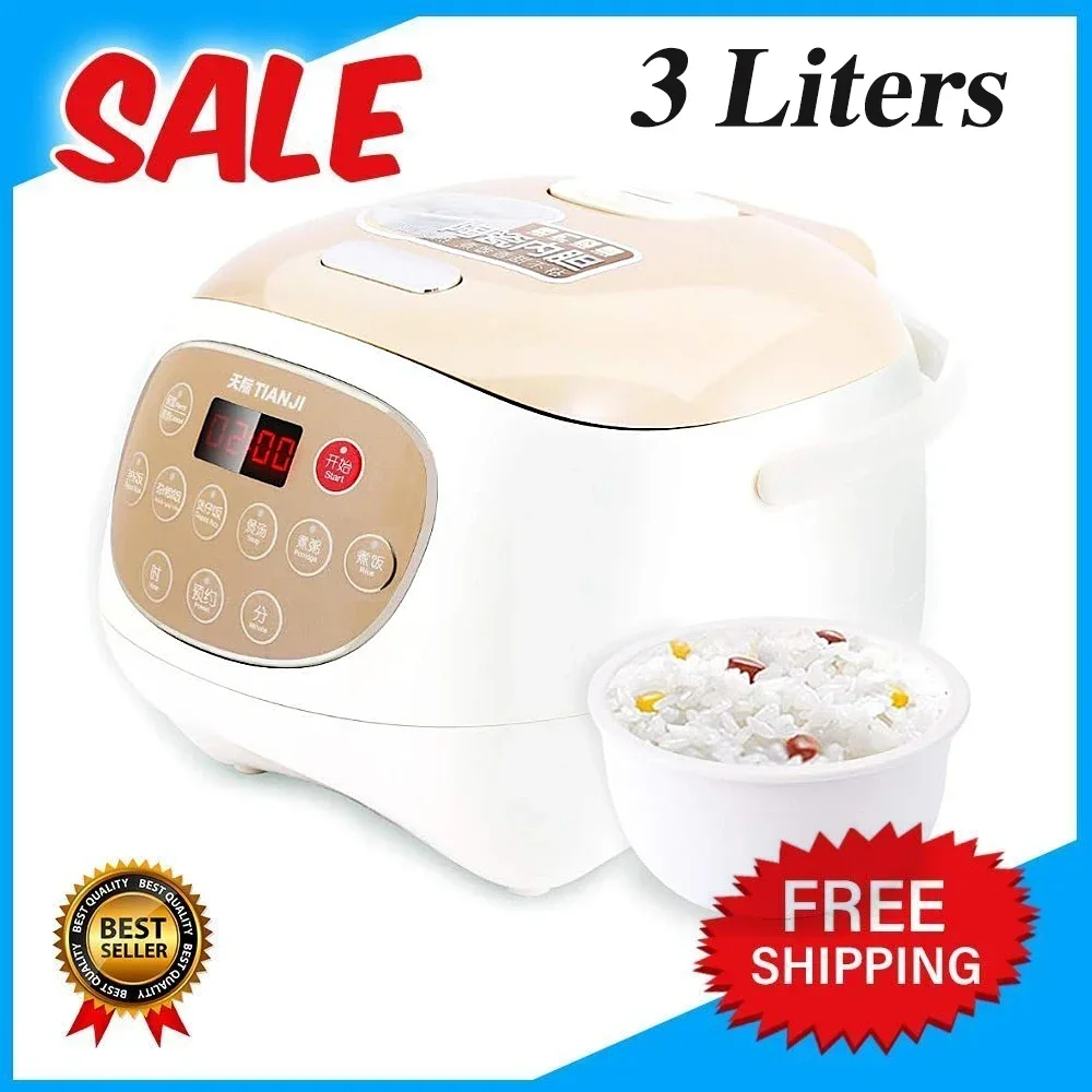 

Electric Rice Cooker FD30D with Ceramic Inner Pot, 6-cup(uncooked) Makes Rice, Porridge, Soup,Brown Rice, Claypot rice