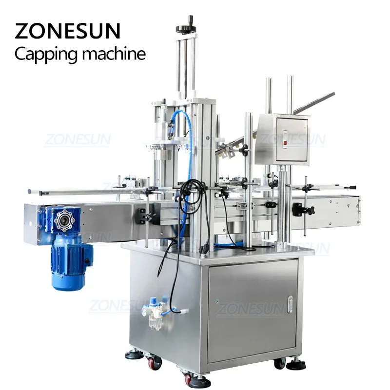 ZONESUN ZS-XG16D1 Máquina automática de prensado de tapas de botellas de vino Máquina taponadora de corcho de madera con alimentador de tapas