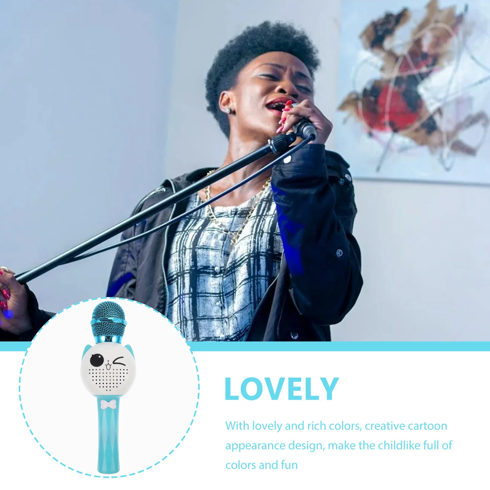 Dessin animé créatif enfants K chanson Microphone chant karaoké Machine jouet éducatif micro jouet chanter jouet