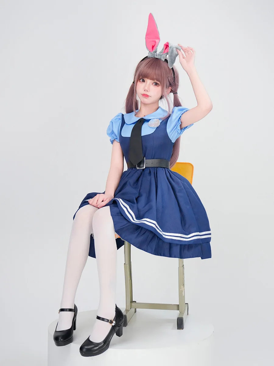 Zootopia Judy Rabbit Polizist Erwachsene Cosplay Kostüm Halloween Bühnenoutfit