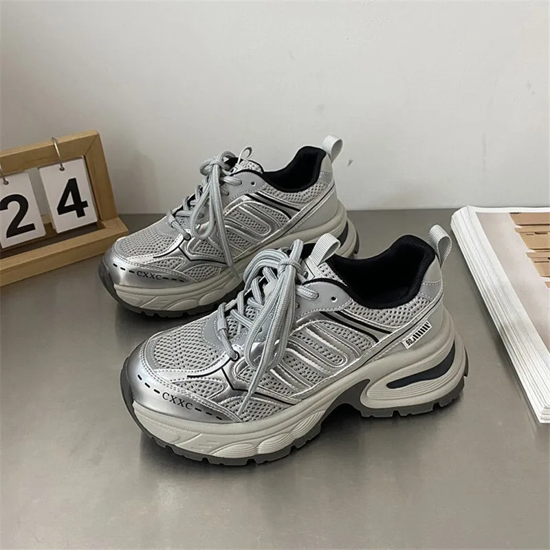 Sports Shoes For Women Sneakers 2024 New Popular Versatile Thick Soled Lightweight And Casual Shoes