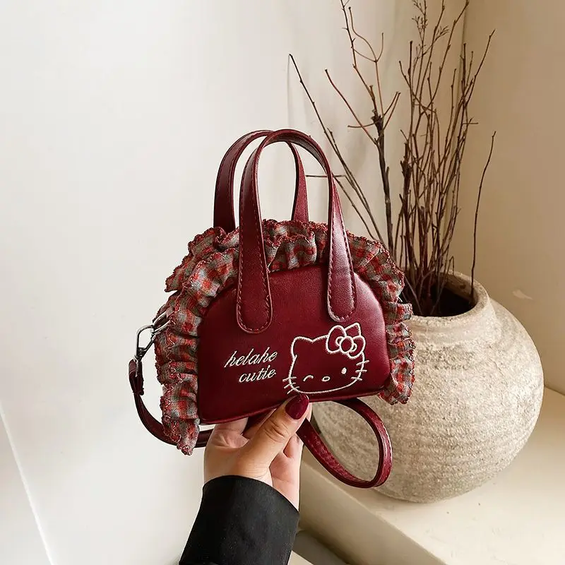 

Sanrio Cartoon Shoulder Bag Kitty Shoulder Bag Large Capacity Fashion Sweet Style Student Girl Shop Tote Bag Shoulder Bag New