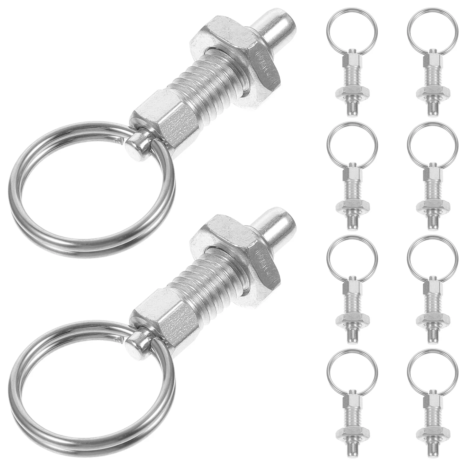 

10Pcs Steel Knob Plungers High Hardness Corrosion Resistant Spring Pins for Greenhouse Agricultural Equipment Greenhouse Bolts