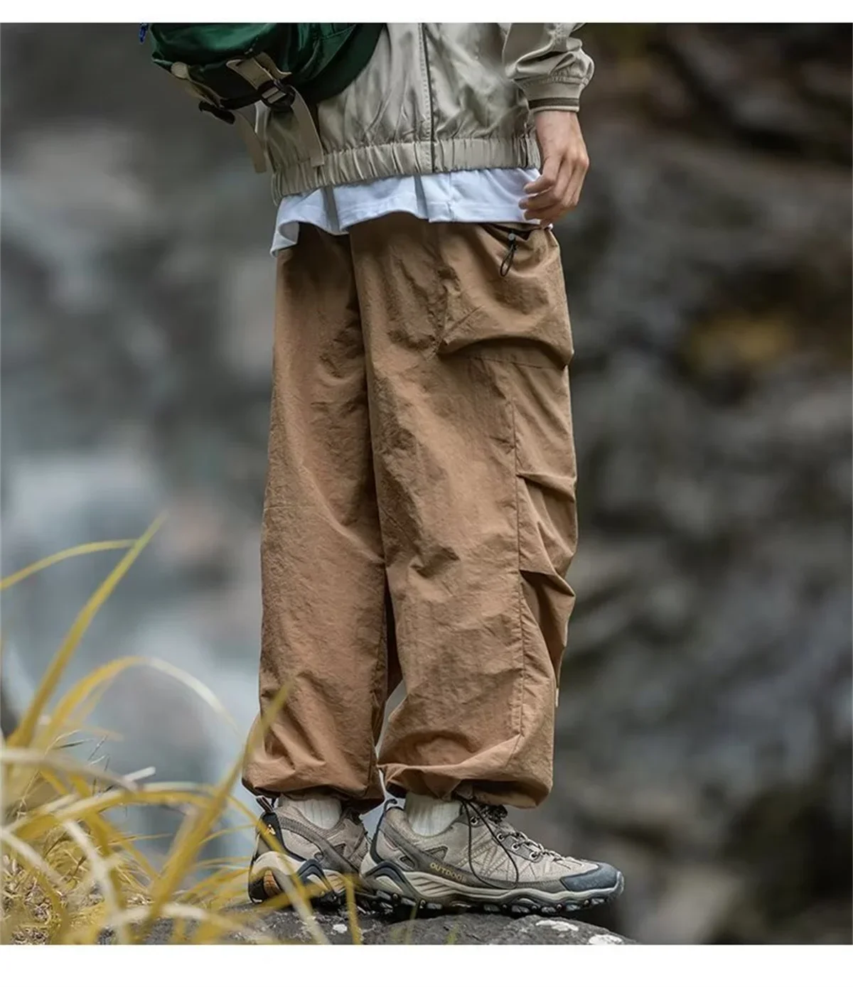 Lockere Herren-Cargohose Herbst Winter Mode Marke Lässige Gerade Lange Hose Bergsteigen Sport Forstwirtschaft Arbeitskleidung – Detail 5