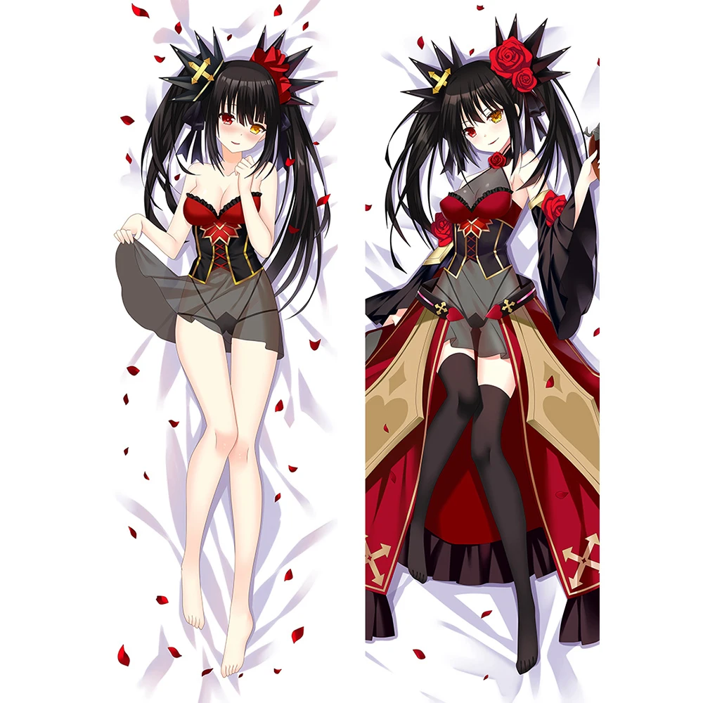 

Japan Anime DATE A LIFE The Queen Tokisaki Kurumi Pillow Case Hing Body Prop