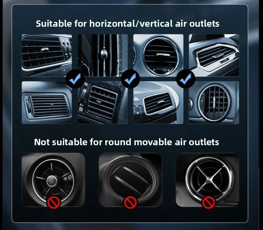 Auto Telefon Halter Auto Air Vent Clip Halterung Mobile Handy Ständer Smartphone GPS Unterstützung Für 5-7 Zoll Mobile geräte Auto zubehör – Detail 15