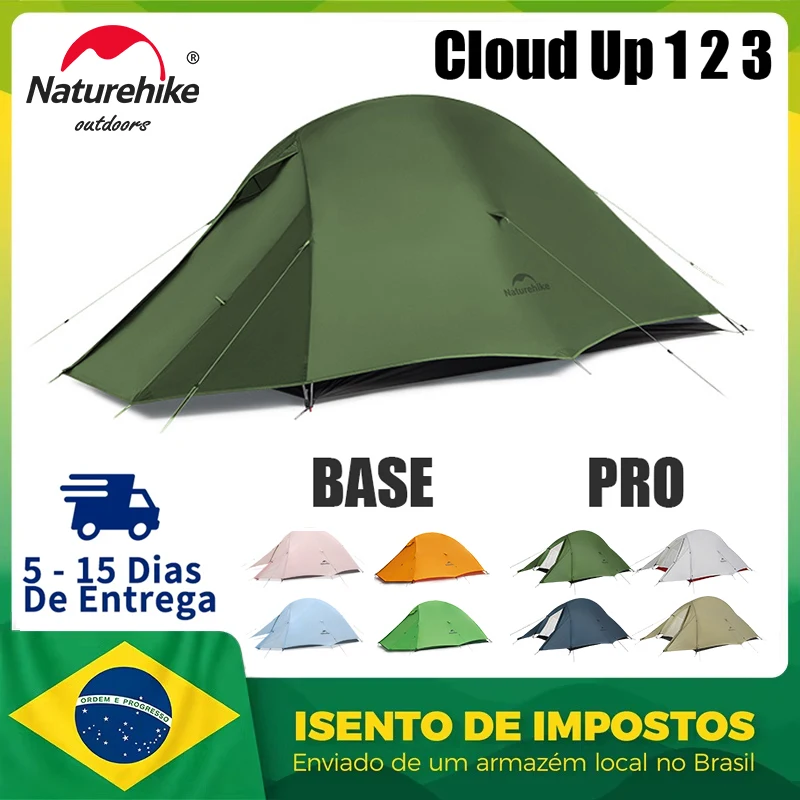 Naturehike nuvem até 1 2 3 pessoas barraca de acampamento ultraleve à prova dwaterproof água tendas trekking caminhadas mochila abrigo tenda viagem