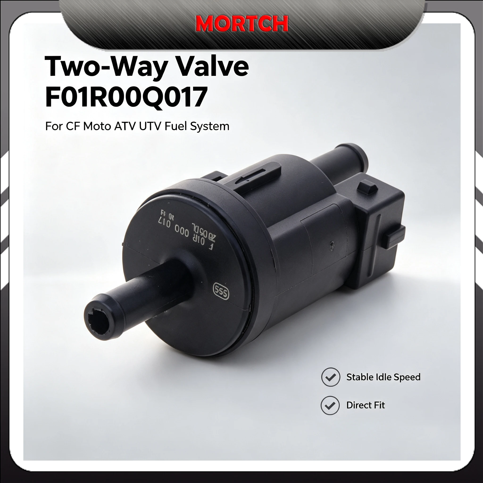 Idle Air Control Valve 9GQ0‑360100 F01R00Q017 Two‑Way IAC Valve For CF Moto ATV UTV Fuel System Stabilize Engine Idle Speed