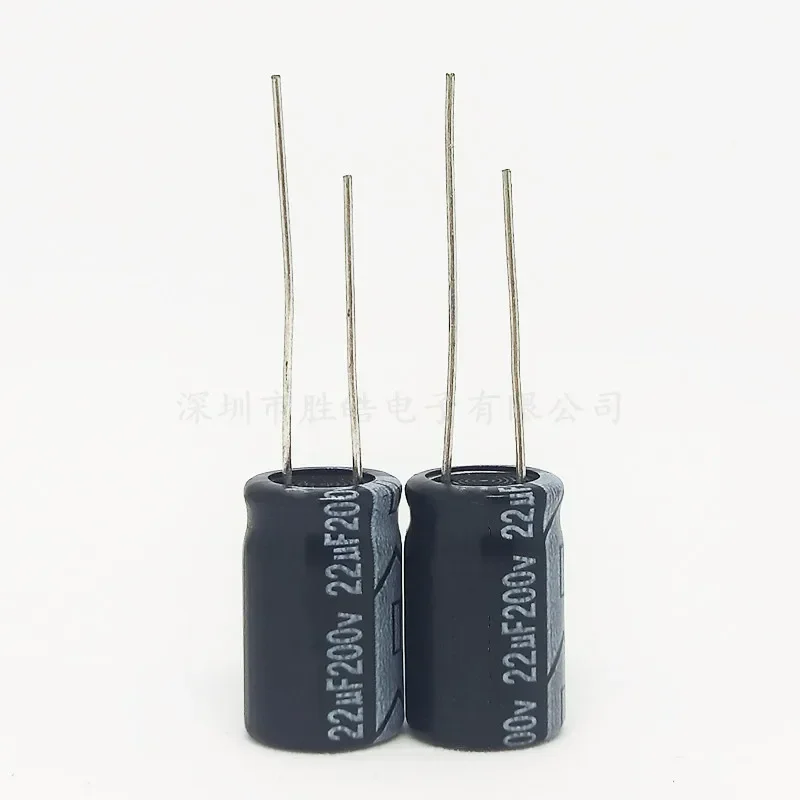

10pcs/lot High Quality 200V22uf Brand New High quality capacitor Aluminum Electrolytic Capacitor Size: 8x16 (mm)