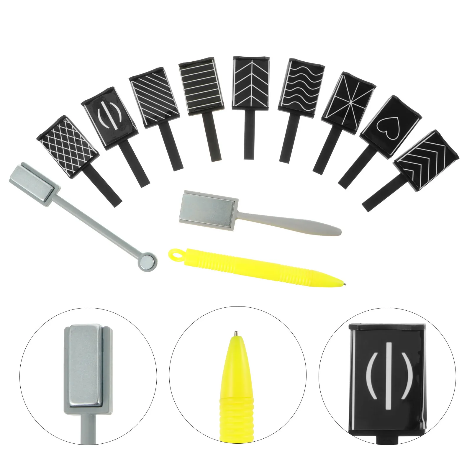 

12pcs Nail Art Stick Cat Eye Effect Diy Manicure Tool Kit For Gel Polish Acrylic Nails Nail Art Supplies