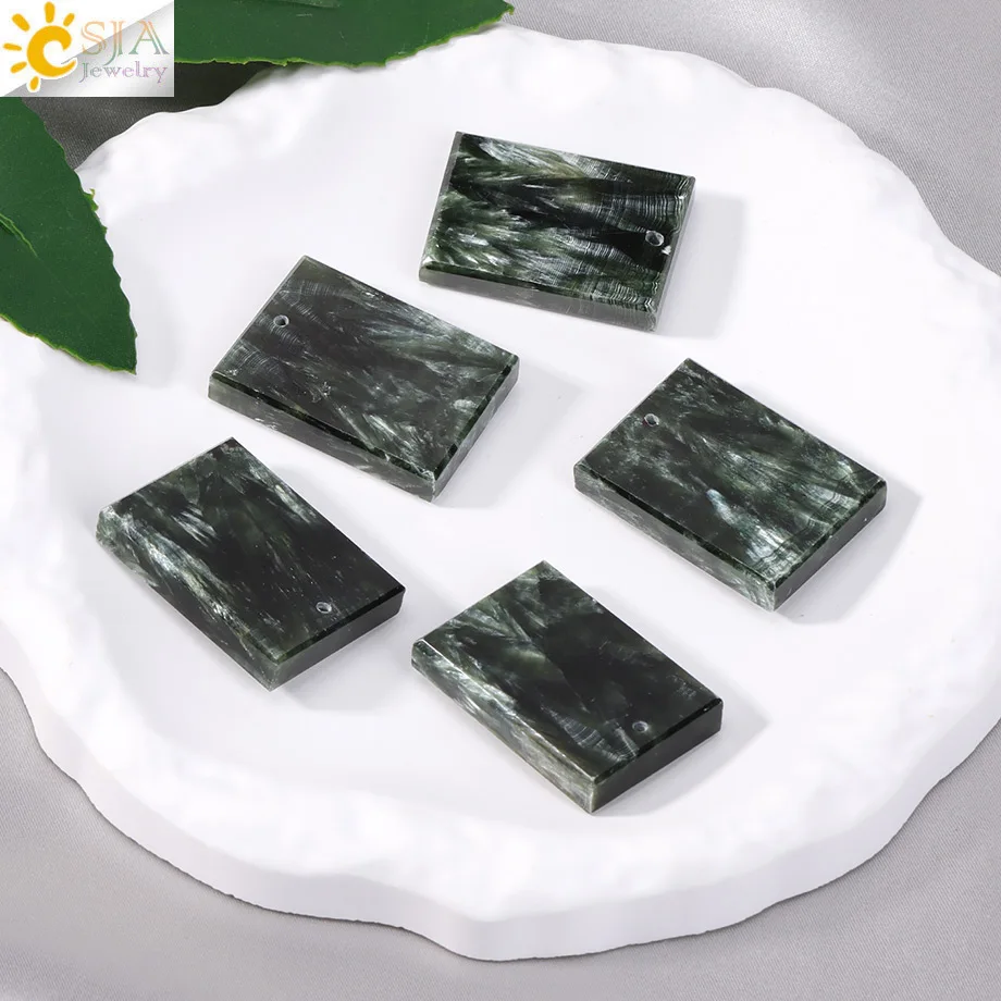 

1 шт., подвеска из натурального камня с кристаллами Clinochlore для изготовления ожерелья для женщин и мужчин, модные роскошные ювелирные аксессуары высокого качества H713