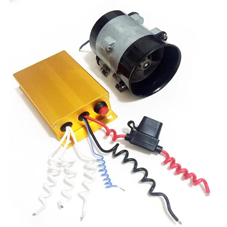 Turbina elétrica universal para carro, carregador turbo 12v, 16,5a, 300w, acessórios de carregador turbo, 35000 rpm com controlador automático