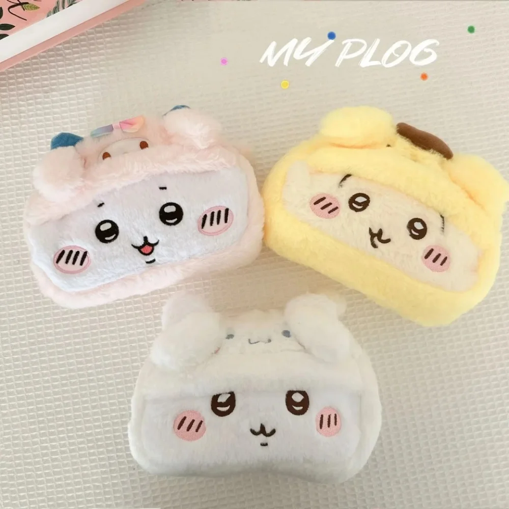 حافظة أقلام قطيفة على شكل ضفدع جيجيكا على الطراز الياباني اللطيف، صندوق قرطاسية للطلاب، مقلمة ذات سعة كبيرة، وتخزين محفظة النقود المعدنية #3