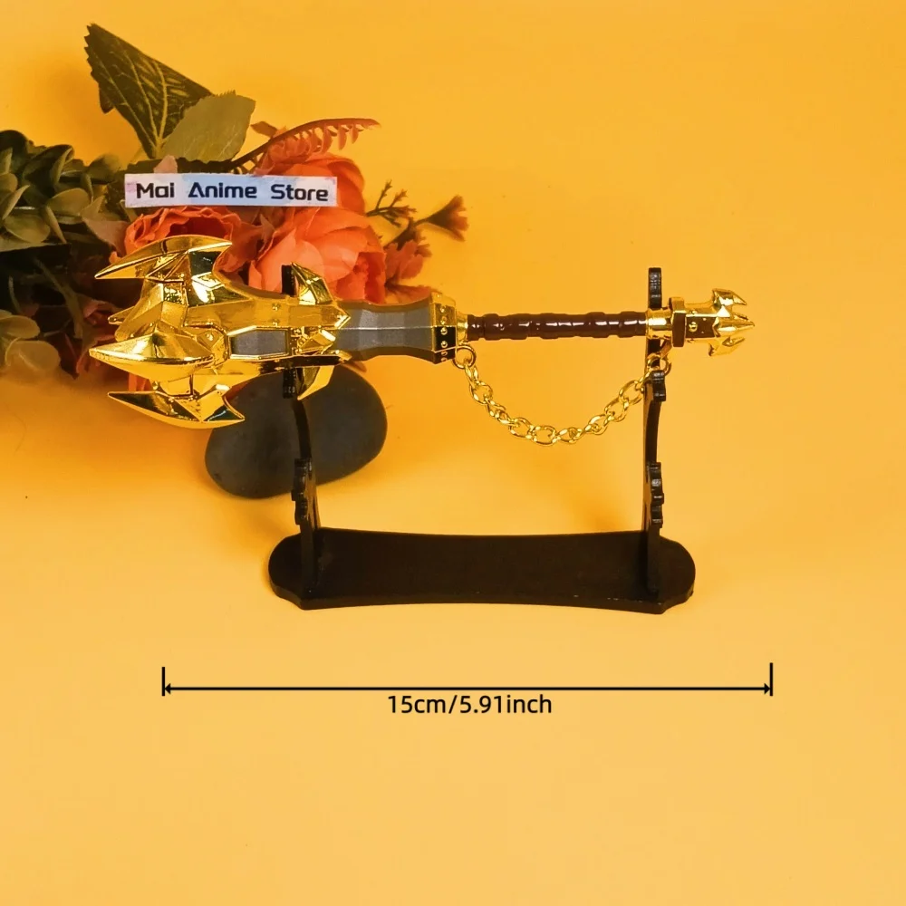 Espada de Metal Zelda Katana de 5,9 pulgadas y 15cm, tamaño Real, Katana Zelda japonesa, accesorio de Cosplay, sable samurái Original, cuchillo Ninja, juguete para regalo