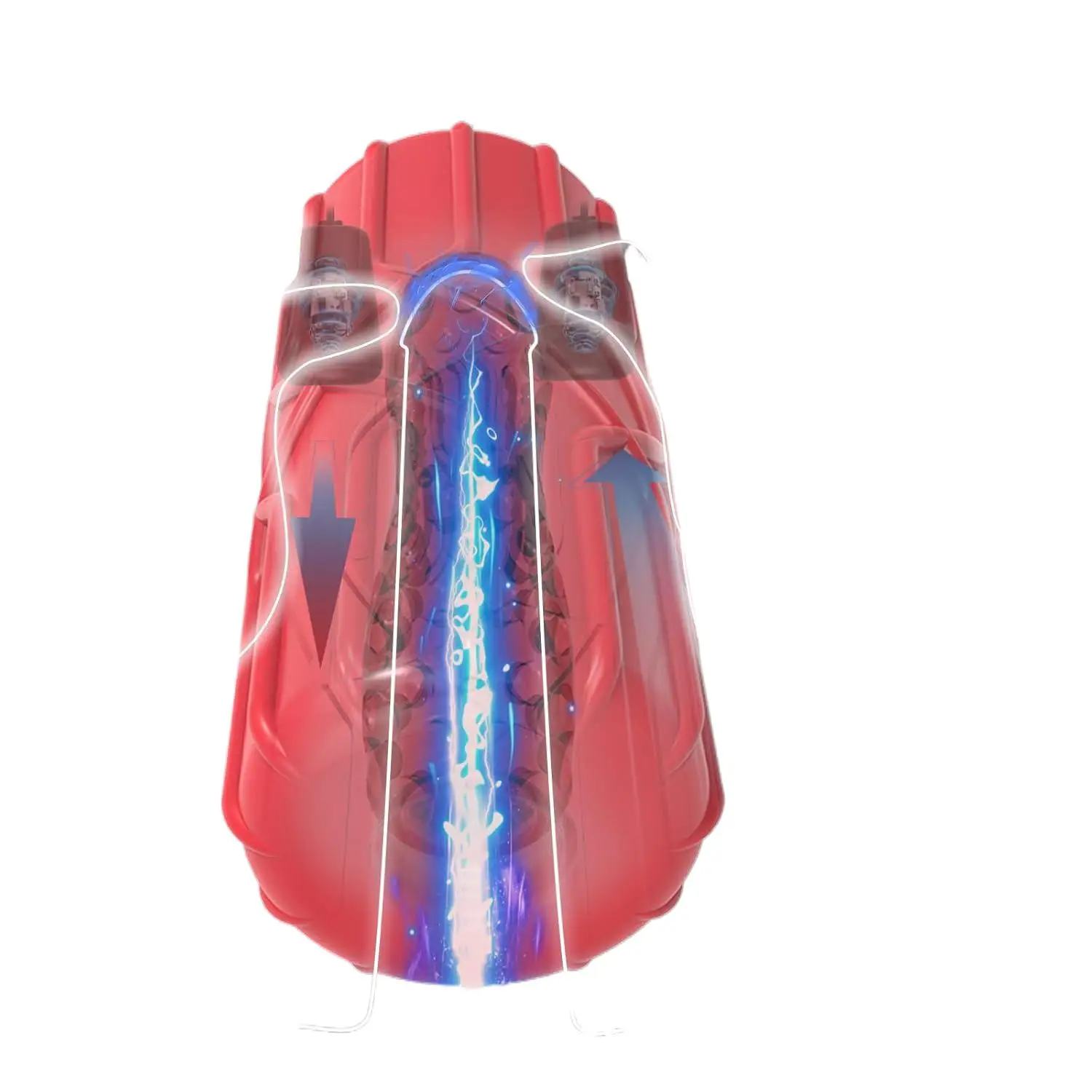 Vibrating Male Masturbator Sex Toys for Men - Removable Egg Male Vibrator Pocket Pussy, Men Fleshy Cup Glans Trainer with 7 Vibr
